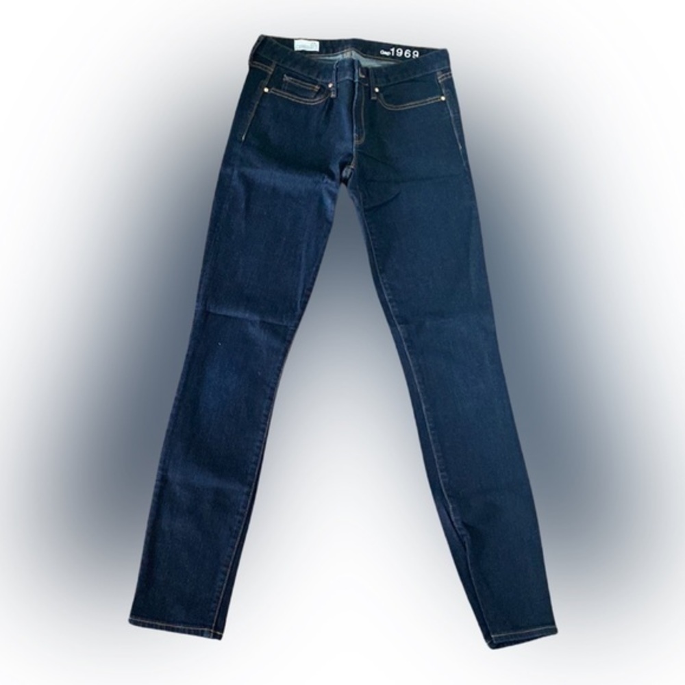 Gap Skinny Denim Jean -4/27 L dark denim